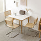 White Tone Dining Table Sintered Stone Table Industrial Style with 4 Legs Clearhalo ' dining_table' 'Dining Tables & Seating' 'Dining Tables' 'furn' 'furn_dining_table' 'Furniture' 'furniture_dining_table' 'Kitchen & Dining Furniture' 'kitchen&dining_furn' 'kitchen' 'kitchen_dining_table' 1200x1200_d64d2162-9811-4024-b02a-c56120c8a162