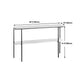 Tabella della console di marmo moderna 12 "W Rettangolo 1 Tavolo di accento per la sala per Hall
