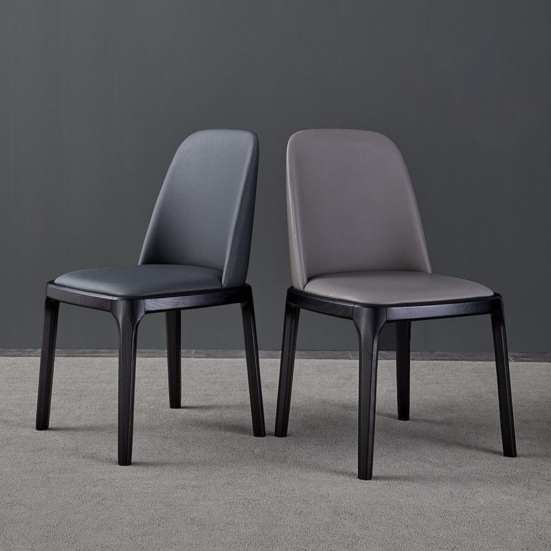 Modern Side Dining Chairs Faux Leather Dining Chairs for Kitchen Clearhalo 'Dining Chairs' 'Dining Tables & Seating' 'dining_chair' 'furn' 'furn_dining_chair' 'Furniture' 'furniture_dining_chair' 'Kitchen & Dining Furniture' 1200x1200_d64fc706-6f7d-4dde-b865-f7fa43aba1c6