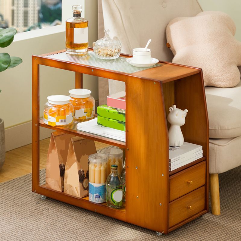 TABELLA RECTANGULARE TABELLA 27.6 "W X 11.8" D X 23.6 "H TABELLA LATURA MODERNISTA IN BEGNO