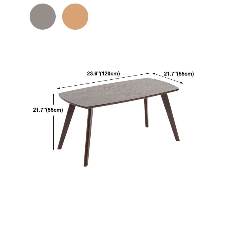 Contemporary Style Coffee Cocktail Table 4 Legs Solid Wood Coffee Table Clearhalo 'Coffee & Accent Tables' 'Coffee Tables' 'coffee_tables' 'furn' 'furn_coffee_tables' 'Furniture' 'Living Room Furniture' 1200x1200_d653c6a2-7c5d-4379-9d5e-bb5dcf7e2153