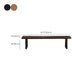 11.7-inch Width Solid Color Seating Bench Mid-Century Modern Rectangle Bench Clearhalo 'Benches' 'Chairs & Seating' 'furn' 'furn_benches' 'Furniture' 'Living Room Furniture' 1200x1200_d6543ee6-16ee-4fd4-92fc-9bb4d3e88bad