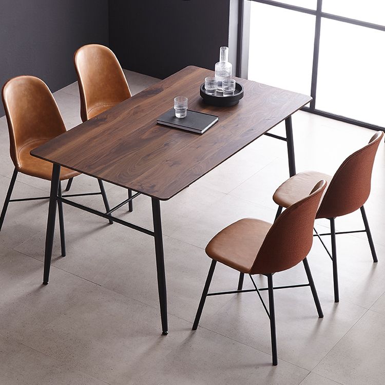 Contemporary Style Chair Dining Armless Side Chairs with Metal Legs for Kitchen Clearhalo ' kitchen&dining_furn' 'Dining Chairs' 'Dining Tables & Seating' 'dining_chair' 'furn' 'furn_dining_chair' 'Furniture' 'furniture_dining_chair' 'Kitchen & Dining Furniture' 'kitchen' 1200x1200_d654d535-53f1-461e-ad2e-f63a33621925