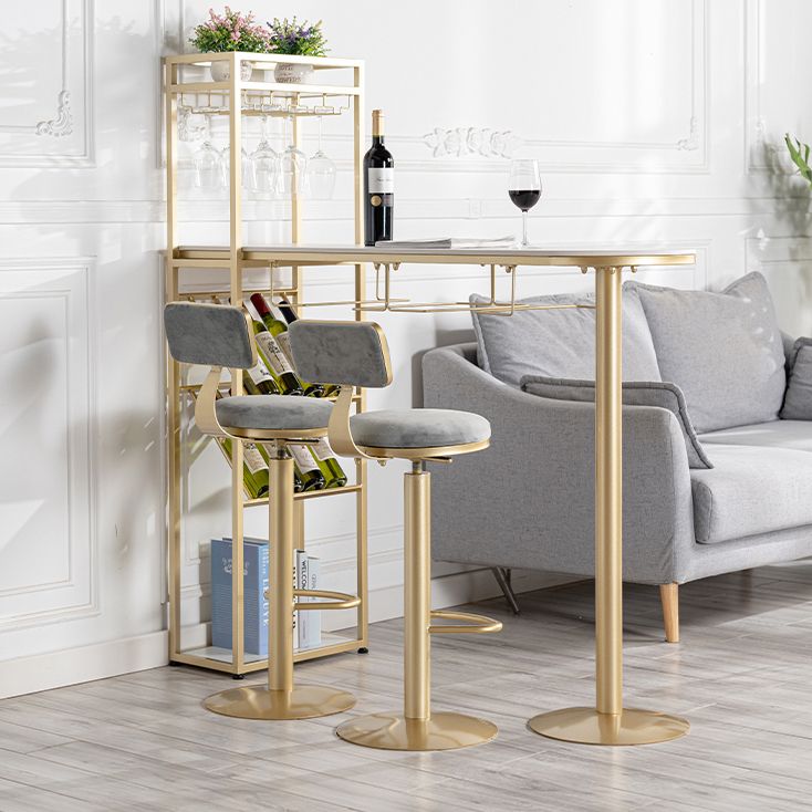 Modern de 1/3 piezas de la mesa de barra de la barra de la mesa de piedra con taburetes altos para la cocina