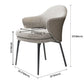 Contemporary Style Home Dining Arm Chair Metal Dining Chair with Black Legs Clearhalo ' kitchen&dining_furn' 'Dining Chairs' 'Dining Tables & Seating' 'dining_chair' 'Furniture' 'furniture_dining_chair' 'Kitchen & Dining Furniture' 'kitchen' 1200x1200_d6574d2f-6302-48ce-8241-e5808d58c5ac