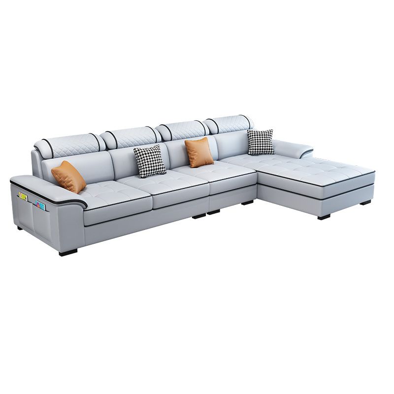 Pillow Top Arm Pillowed Back Cushions Right Hand Facing Sectional Sofa with Chaise Clearhalo 'furn' 'furn_sectionals' 'Furniture' 'furniture_sectionals' 'Living Room Furniture' 'Sectionals' 1200x1200_d6577180-595b-47e8-9f67-81d14e81d3c1