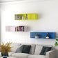 Contemporary Wall Unit Bookshelf Iron Horizontal Shelf,39.4"L x 9.8"W x 9.8"H Clearhalo 'Bookcases' 'furn' 'furn_bookcases' 'Furniture' 'furniture_bookcases' 'kitchen' 'kitchen_bookcases' 'Living Room Furniture' 'Office Furniture' 1200x1200_d657d403-e312-4802-84b6-e8d79d3ed810