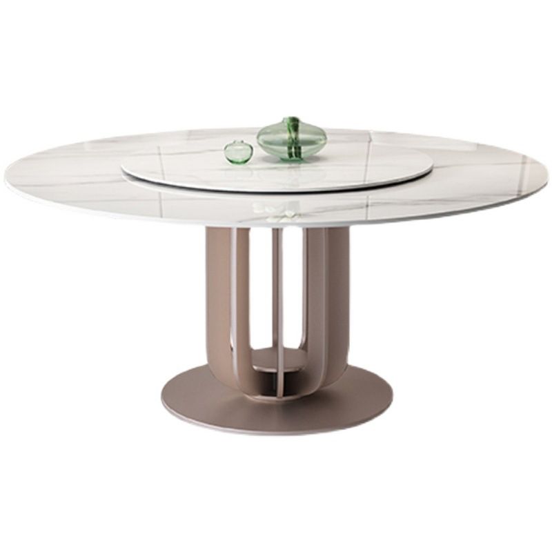 1/4/5/7 Pieces Dining Chairs Set Round Dining Table Set with Sintered Stone Top Clearhalo 'Dining Room Sets' 'Dining Tables & Seating' 'dining_room_set' 'furn' 'furn_dining_room_set' 'Furniture' 'furniture_dining_room_set' 'Kitchen & Dining Furniture' 1200x1200_d65859ec-52f4-4371-b32e-c02c103b4ee3