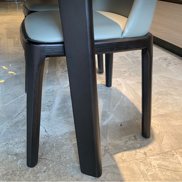 Industrial Stone Top Rectangle Table White and Black Dining Room Table Clearhalo 'Dining Tables & Seating' 'Dining Tables' 'dining_table' 'furn' 'furn_dining_table' 'Furniture' 'Kitchen & Dining Furniture' 1200x1200_d65bb6cc-4ed7-40ce-8316-dd53bc8d762e