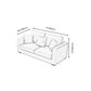 Living Room Square Arm Standard Sofa Contemporary Loose Back Couch Clearhalo 'furn' 'furn_sofas' 'Furniture' 'furniture_sofas' 'Living Room Furniture' 'Sofa' 'sofas' 1200x1200_d65c5bda-7429-4581-b7d0-017a01884ccb