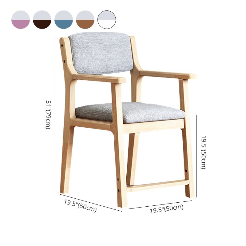 Contemporary Style Wooden Dining Chair Open Back Dining Arm Chairs for Kitchen Clearhalo ' kitchen&dining_furn' 'Dining Chairs' 'Dining Tables & Seating' 'dining_chair' 'furn' 'furn_dining_chair' 'Furniture' 'furniture_dining_chair' 'Kitchen & Dining Furniture' 'kitchen' 1200x1200_d65f556d-7a97-4011-b88a-2f688732209e
