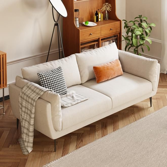 Mélange de coton Sofa moderne 33 "W canapé arrière pour le salon avec le bras de toit