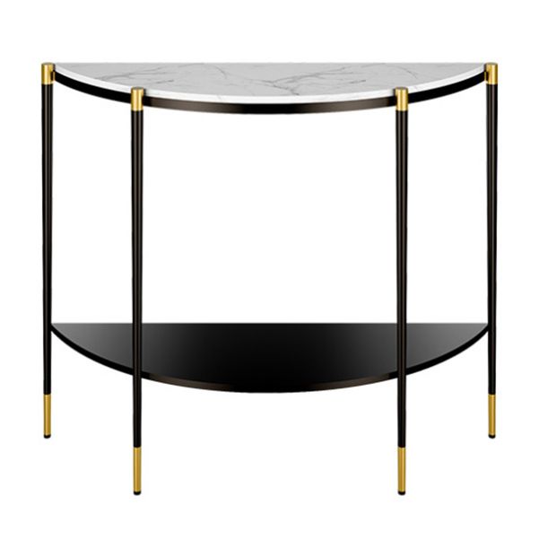 Tavolo di accento della console contemporanea con console di divani a mezza luna antico