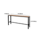 Wood Bar Dining Table Modern Rectangle Bar Table with Trestle Pedestal for Cafe Balcony Clearhalo 'Bar Furniture' 'Bar Tables' 'bar_tables' 'furn' 'furn_bar_tables' 'Furniture' 'Kitchen & Dining Furniture' 1200x1200_d661ee39-f88a-4e50-98b1-e8ed55259243