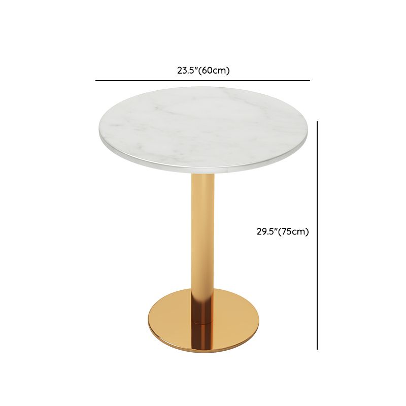 ホワイト1/5ピースダイニングセットモダンなスタイルフェイクマーブルダイニングテーブルセットセット