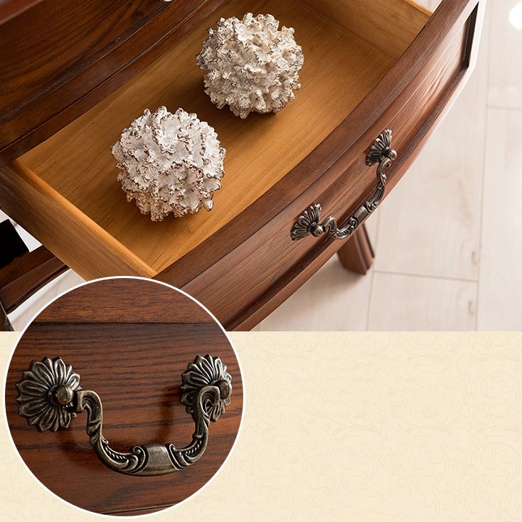 Console moderna di metà secolo Tavolo da divano di divani in legno massiccio