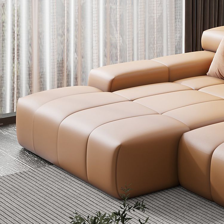 Scandinavian Sleeper Sectional with Tufted Split-Back and Recessed Arm Clearhalo 'furn' 'furn_sectionals' 'Furniture' 'Living Room Furniture' 'Sectionals' 1200x1200_d665c269-6326-462d-b1c4-6659df41d329