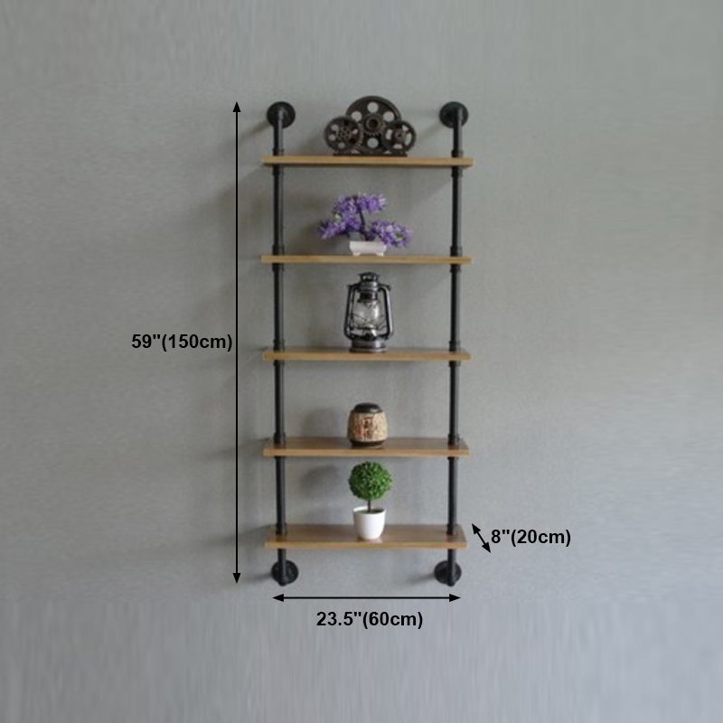 Wall Mounted Bookcase Industrial Metal Floating Shelf for Study Room Clearhalo 'Bookcases' 'furn' 'furn_bookcases' 'Furniture' 'furniture_bookcases' 'kitchen' 'kitchen_bookcases' 'Living Room Furniture' 'Office Furniture' 1200x1200_d666069e-b51e-4872-9157-653cac9bda5e