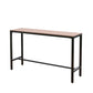 Industrial Faux Wood Pub Table Set 1/5 Pieces Bar Set with Metal Frame Clearhalo 'Bar Furniture' 'furn' 'furn_home_bar_bar_sets' 'Furniture' 'Home Bars & Bar Sets' 'home_bar_bar_sets' 'Kitchen & Dining Furniture' 1200x1200_d669819a-3bb4-4ed3-9a1a-91570bca6850