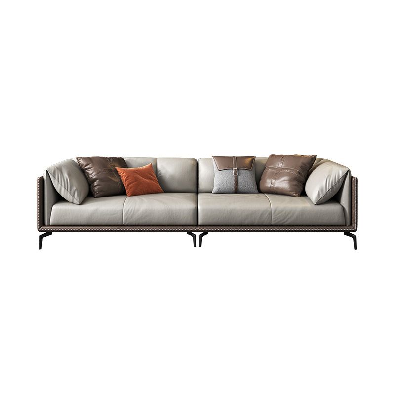 2125598427.56" H Pillow Top Arm Modern Sofa with Cushions Light-grey Standard Sofa Clearhalo 'furn' 'furn_sofas' 'Furniture' 'furniture_sofas' 'Living Room Furniture' 'Sofa' 'sofas' 1200x1200_d66a29ce-811e-44d5-a466-7ffc6484f441