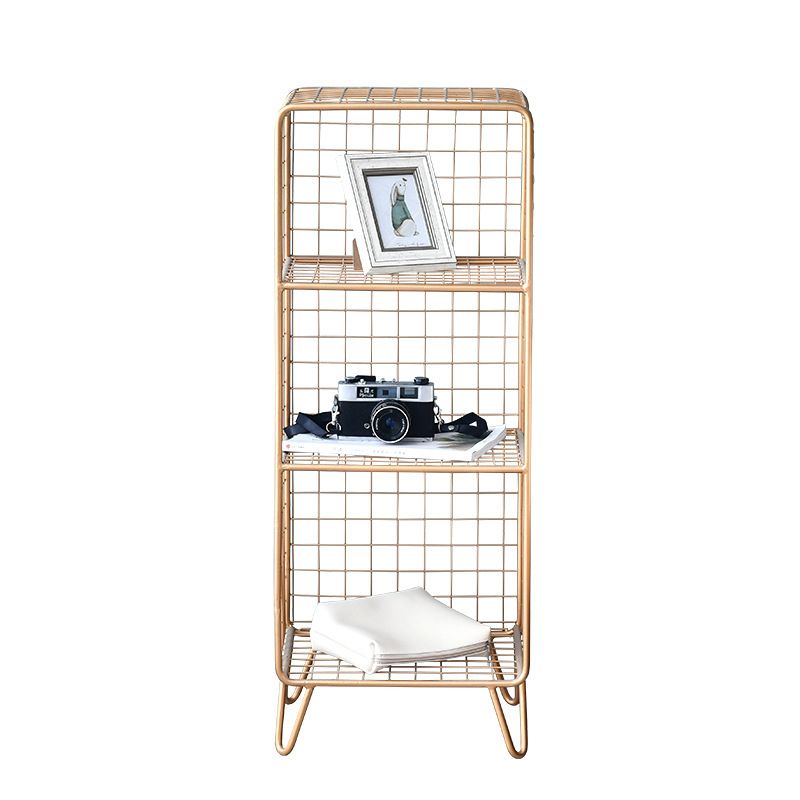 Libreria moderna di libreria metallica standard chiusa in brunish