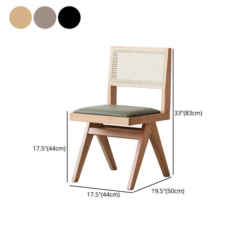 Traditional Dining Chair Wooden Open Back Side Chair for Home Clearhalo 'Dining Chairs' 'Dining Tables & Seating' 'dining_chair' 'furn' 'furn_dining_chair' 'Furniture' 'Kitchen & Dining Furniture' 1200x1200_d66e00c2-0553-4c87-86ac-e31511ec868b