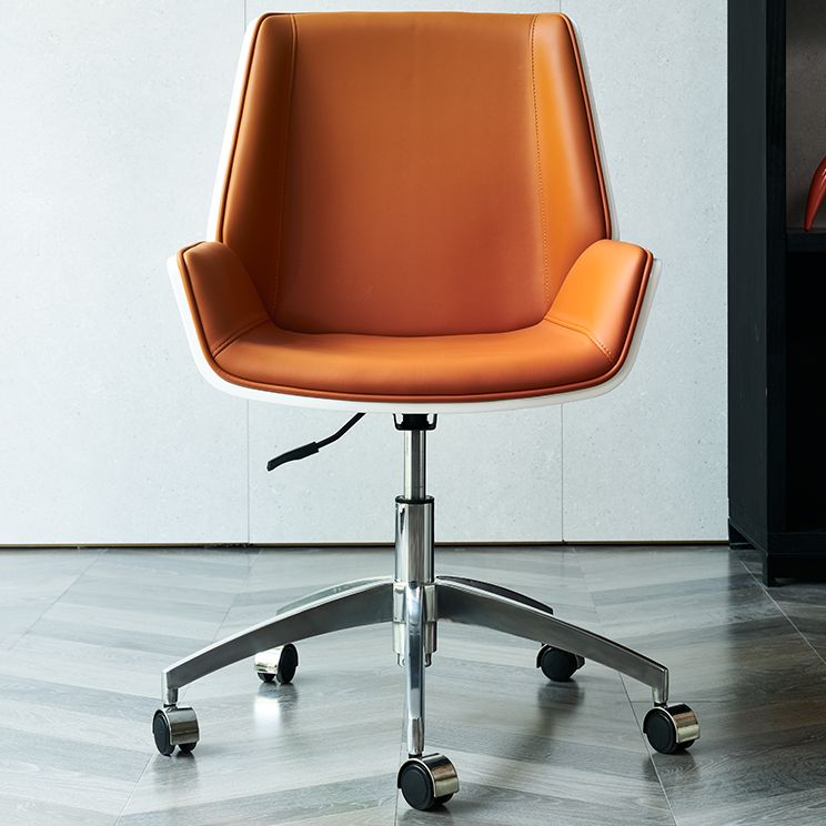 Armless Desk Chair Slide Modern Adjustable Seat Height Chair with Wheels Clearhalo 'furn' 'furn_office_chair' 'Furniture' 'Office Chairs' 'Office Furniture' 'office_chair' 1200x1200_d66e6283-c354-4032-8e31-55c4669de400