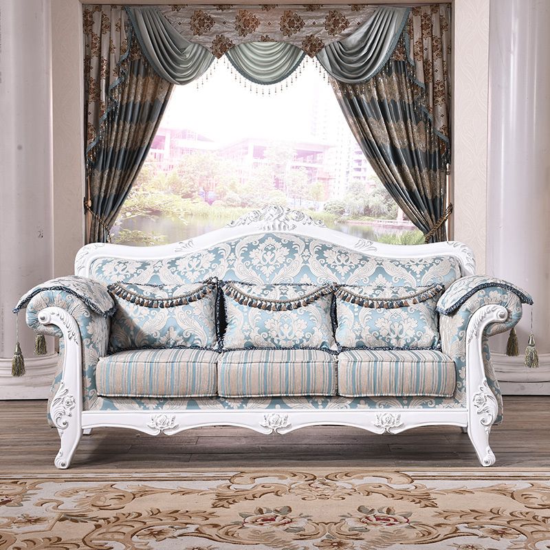 Traditional Velvet Couch Three Cushion Seat Settee with Rolled Arms Clearhalo 'furn' 'furn_sofas' 'Furniture' 'furniture_sofas' 'Living Room Furniture' 'Sofa' 'sofas' 1200x1200_d66f0f0b-7dda-4f20-87ff-5c3408f09a96