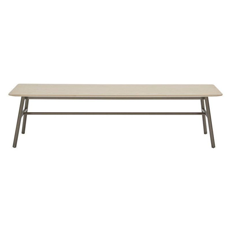 Rectangle Solid Color Seating Bench Solid Wood Bench in Pine Clearhalo 'Benches' 'Chairs & Seating' 'furn' 'furn_benches' 'Furniture' 'Living Room Furniture' 1200x1200_d66f3438-47ed-46fe-b19f-a363b413df20