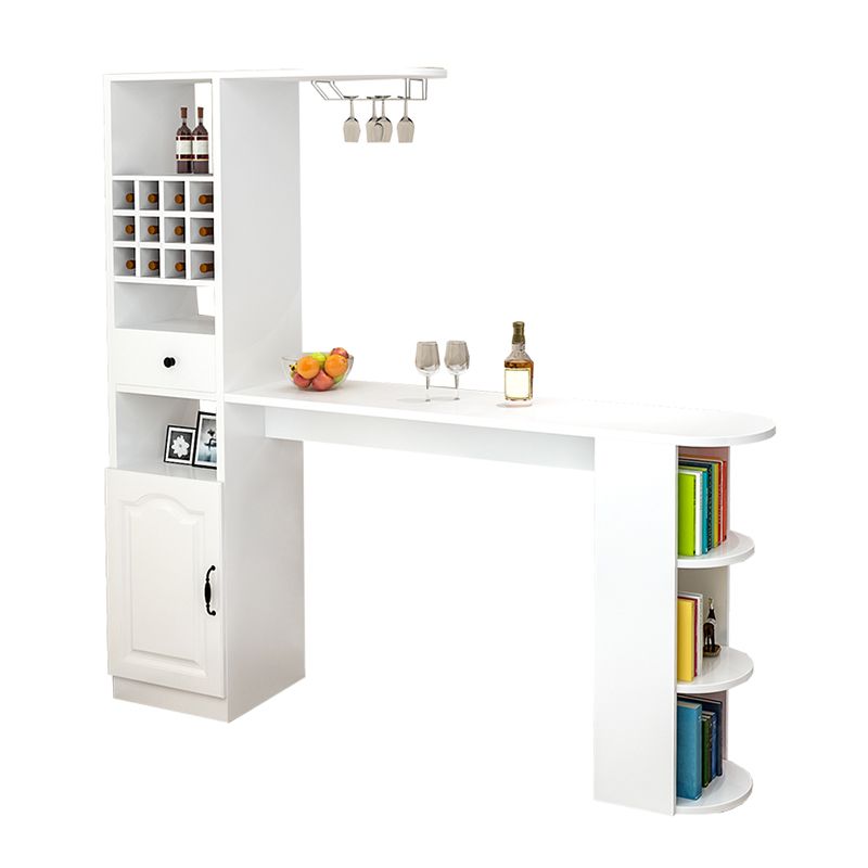 Modern Rectangle Wood Counter Table 3 Pieces Bar Table Set for Living Room Clearhalo 'Bar Furniture' 'furn' 'furn_home_bar_bar_sets' 'Furniture' 'Home Bars & Bar Sets' 'home_bar_bar_sets' 'Kitchen & Dining Furniture' 1200x1200_d66f9b35-f245-4707-b695-b8198ae41475