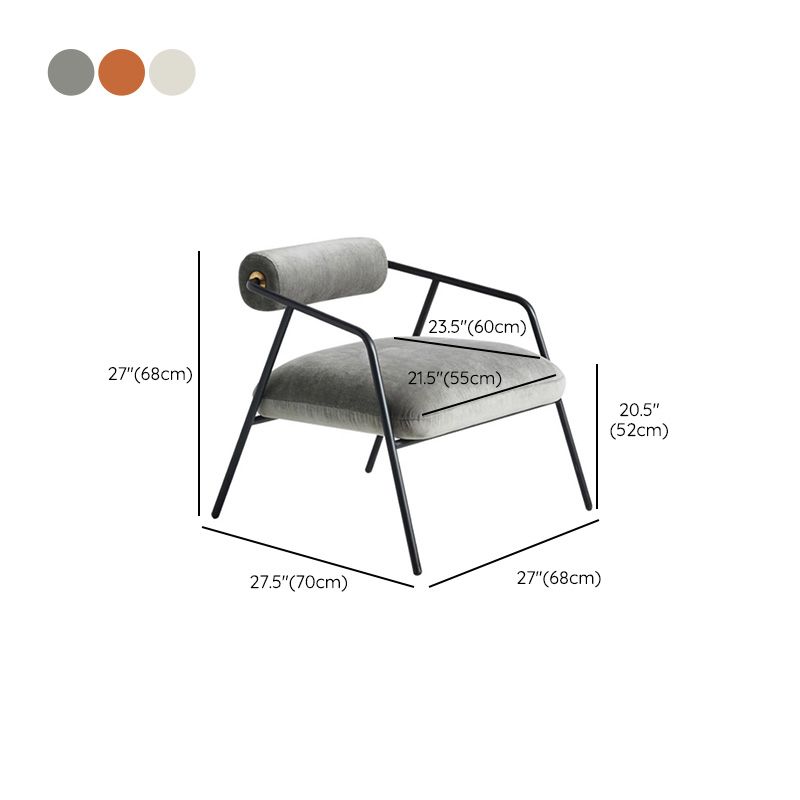 Living Room Contemporary Arm Chair Basic Four Leg Accent Armchair Clearhalo 'Accent Chairs' 'accent_chairs' 'Chairs & Seating' 'furn' 'furn_accent_chairs' 'Furniture' 'Living Room Furniture' 1200x1200_d670f62a-6054-4ecd-8364-413e3dcc772a