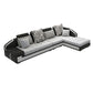 Light Gray Contemporary Sectional with Removable Cushions for Living Room