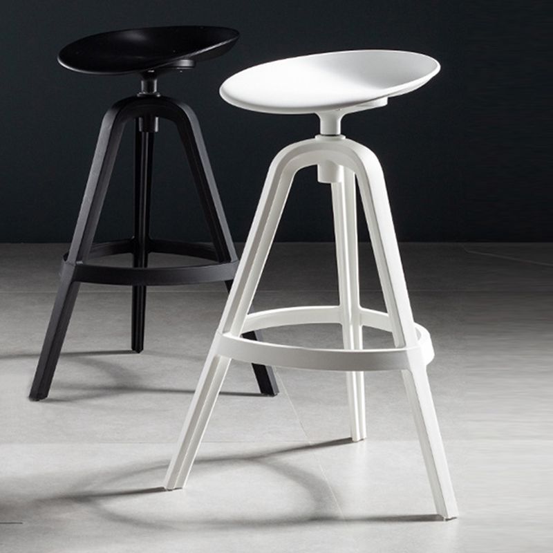 Industrial Low Back Counter Stool Metal Counter Height Stools with Swivel Clearhalo 'Bar Furniture' 'Bar Stools' 'bar_stools' 'furn' 'furn_bar_stools' 'Furniture' 'Kitchen & Dining Furniture' 1200x1200_d67349e4-8f68-4c84-962b-5fdc54db9699