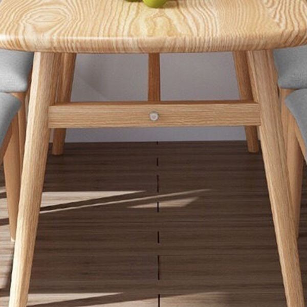 Rectangular Solid Wood Dining Table Modern Furniture with 4 Legs in Matte Finish Clearhalo 'Dining Tables & Seating' 'Dining Tables' 'dining_table' 'furn' 'furn_dining_table' 'Furniture' 'Kitchen & Dining Furniture' 1200x1200_d6738809-3198-40fd-9351-c7cf8b281690