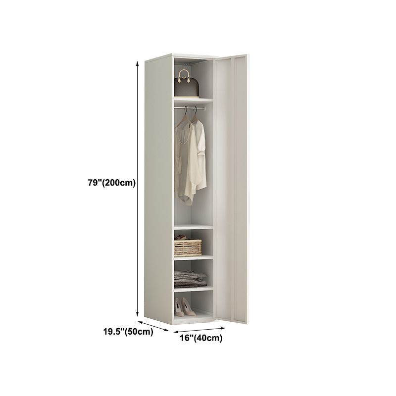 Armoire de rangement en métal moderne pour la chambre d'armoire finale mate avec porte à charnière