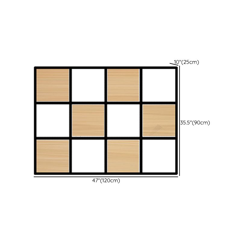 Contemporary Wooden Bookcase Floating Natural Closed Back Bookshelf Clearhalo 'Bookcases' 'furn' 'furn_bookcases' 'Furniture' 'Office Furniture' 1200x1200_d674ae2e-a2b9-49fb-b5d3-04fb5ff2bb5f