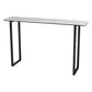 Table de pub rectangulaire de 41 pouces, hauteur de bar industrielle, pour l'extérieur