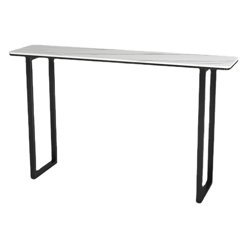 Table de pub rectangulaire de 41 pouces, hauteur de bar industrielle, pour l'extérieur