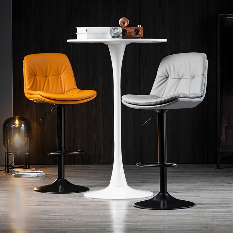 Indoor Adjustable Swivel Bar Stool Bucket Footrest Backrest Counter Stool Clearhalo 'Bar Furniture' 'Bar Stools' 'bar_stools' 'furn' 'furn_bar_stools' 'furniture_bar_stools' 'Kitchen & Dining Furniture' 'kitchen&dining_furn' 'kitchen' 'kitchen_furn' Furniture' 1200x1200_d675729f-d40d-4a20-9715-992c20fc22ef