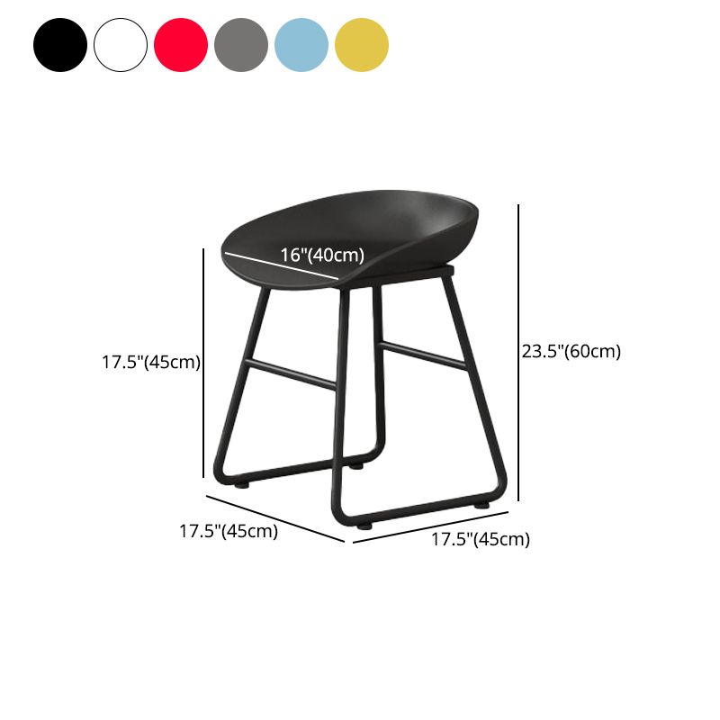 Modern Milk Tea Shop Footrest Barstool Matte Finish Plastic Stool Clearhalo 'Bar Furniture' 'Bar Stools' 'bar_stools' 'furn' 'furn_bar_stools' 'Furniture' 'furniture_bar_stools' 'Kitchen & Dining Furniture' 1200x1200_d67903a6-3c7c-4cf0-96e4-94c67702290a