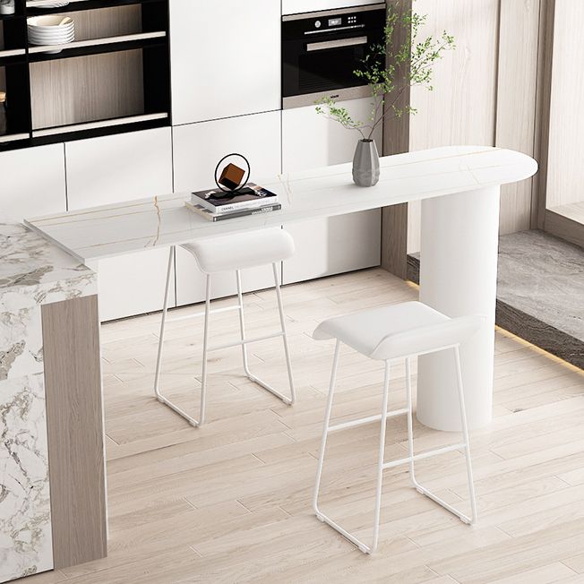 Stone Bar Table Traditional Luxury Bar Dining Table with Sled Base Clearhalo 'Bar Furniture' 'Bar Tables' 'bar_tables' 'furn' 'furn_bar_tables' 'Furniture' 'Kitchen & Dining Furniture' 1200x1200_d679158c-eb0a-4ed0-91af-9622fdffff74