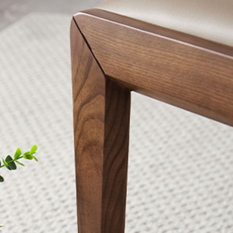 16" W Modern Seating Bench Cushioned Solid Wood Ottoman Bench Clearhalo 'Benches' 'Chairs & Seating' 'furn' 'furn_benches' 'Furniture' 'Living Room Furniture' 1200x1200_d6797b8b-76ef-4c1a-9a4a-563718b3aea0