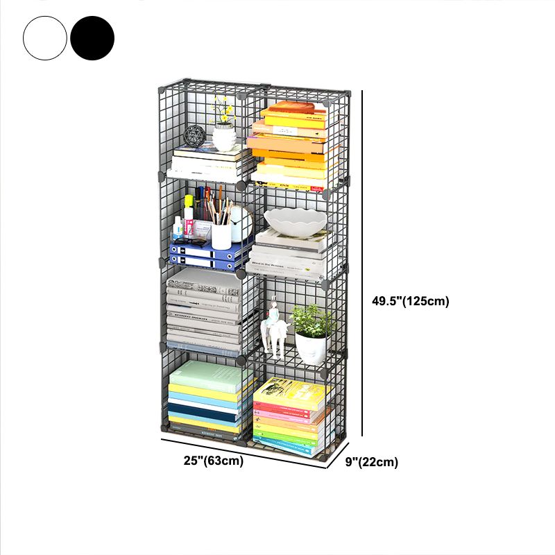 Bibliothèque en métal contemporain fermé étagère pour le salon