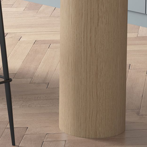 Industrial 41.3"H Bar Table Wood Specialty Top Bistro Table with Double Pedestal Clearhalo 'Bar Furniture' 'Bar Tables' 'bar_tables' 'furn' 'furn_bar_tables' 'Furniture' 'furniture_bar_tables' 'Kitchen & Dining Furniture' 'kitchen&dining_furn' 'kitchen' 1200x1200_d67b59a9-20d8-4b52-9343-c0df287b2e60