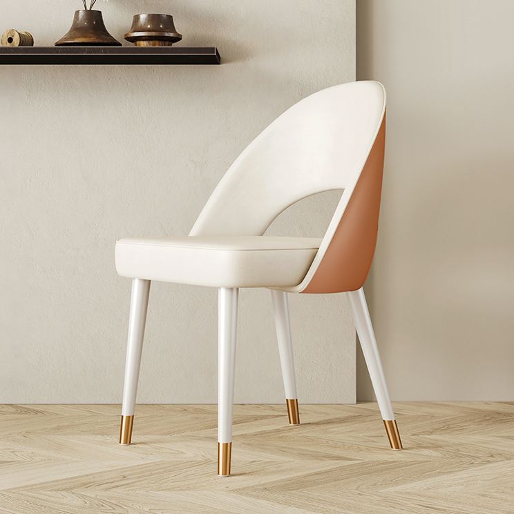 Scandinavian Armless Open Back Chairs for Home Upholstered Side Chair Clearhalo 'Dining Chairs' 'Dining Tables & Seating' 'dining_chair' 'furn' 'furn_dining_chair' 'Furniture' 'furniture_dining_chair' 'Kitchen & Dining Furniture' 1200x1200_d67c80cb-ab1a-4086-bdca-b66b50e38406