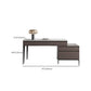 2 Drawers Writing Desk Rectangular Shaped Task Desk in Brown for Office Clearhalo 'furn' 'furn_office_desk' 'Furniture' 'Office Desks' 'Office Furniture' 'office_desk' 1200x1200_d67caee0-c20e-4c8a-8496-c4a0aa9f5ead