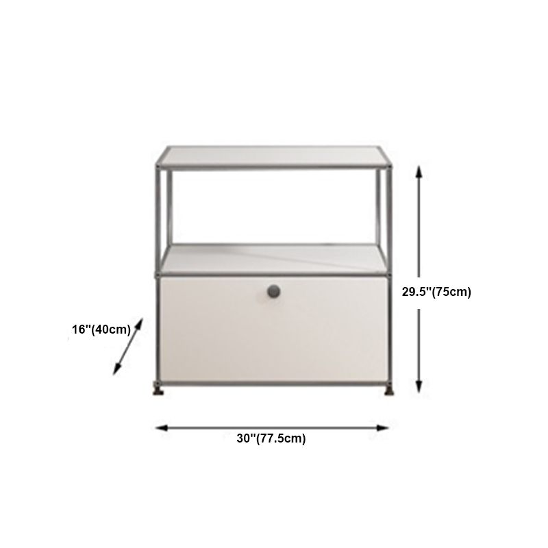 Siete board in metallo moderno in metallo bianco sideboard per soggiorno per soggiorno