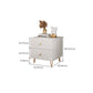 Drawer Storage Bedside Cabinet Engineered Wood Night Table for Bedroom