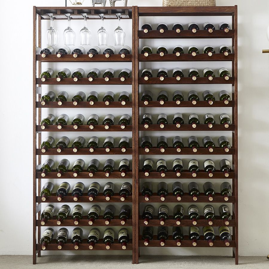 Modern Floor Wine Bottle Rack Solid Wood Wine Bottle Rack for Home Clearhalo 'furn' 'furn_wine_racks' 'Furniture' 'Kitchen & Dining Furniture' 'Wine Racks' 'wine_racks' 1200x1200_d68314ba-7eae-4af5-8827-1da649704838