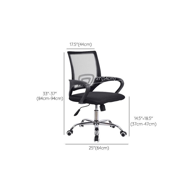 Contemporary Tilt Mechanism Microfiber Chair Task Mid-Back Arm Chair Clearhalo 'furn' 'furn_office_chair' 'Furniture' 'Office Chairs' 'Office Furniture' 'office_chair' 1200x1200_d683e23c-c94c-4fff-8ba5-0f09aaf8da9e